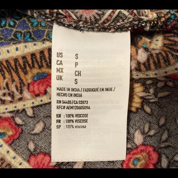 American Eagle Outfitters Boho Lace-up Blouse S - Picture 15 of 16